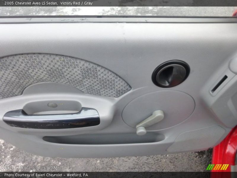 Victory Red / Gray 2005 Chevrolet Aveo LS Sedan