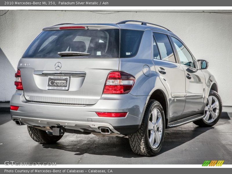 Palladium Silver Metallic / Ash 2010 Mercedes-Benz ML 350