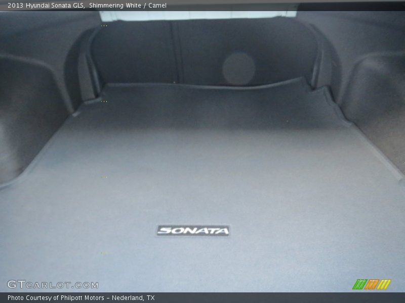 Shimmering White / Camel 2013 Hyundai Sonata GLS