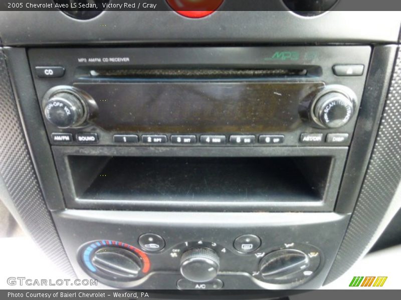 Victory Red / Gray 2005 Chevrolet Aveo LS Sedan