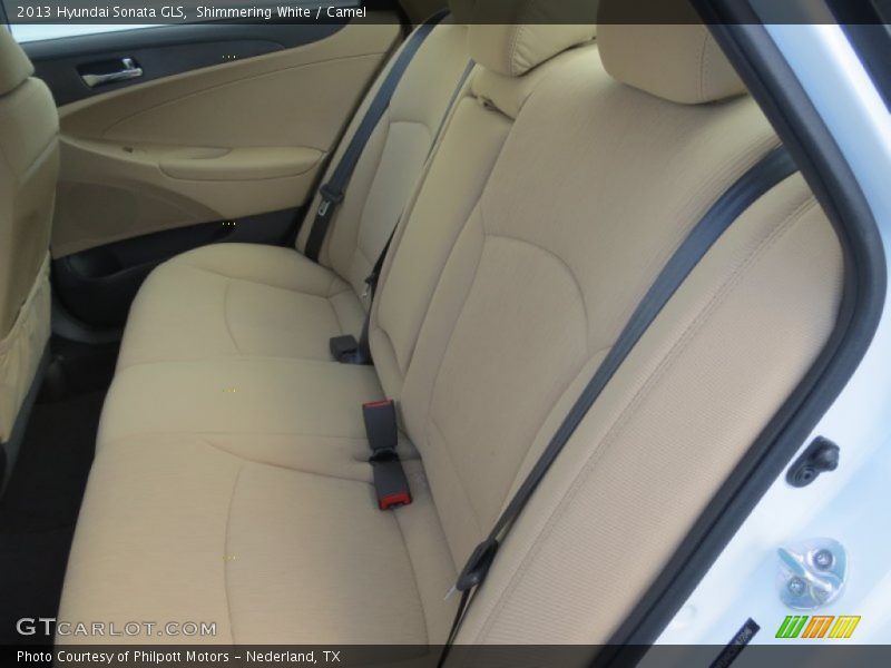 Shimmering White / Camel 2013 Hyundai Sonata GLS