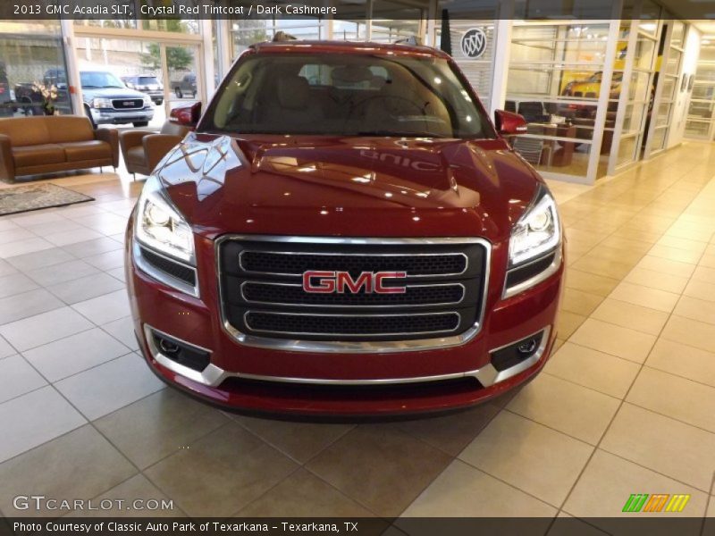 Crystal Red Tintcoat / Dark Cashmere 2013 GMC Acadia SLT