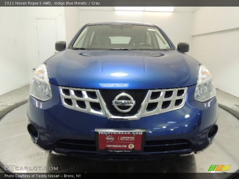 Indigo Blue Metallic / Gray 2011 Nissan Rogue S AWD