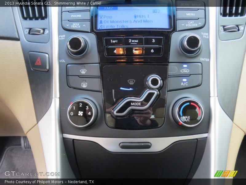 Shimmering White / Camel 2013 Hyundai Sonata GLS