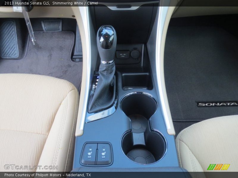 Shimmering White / Camel 2013 Hyundai Sonata GLS