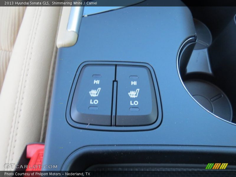 Shimmering White / Camel 2013 Hyundai Sonata GLS