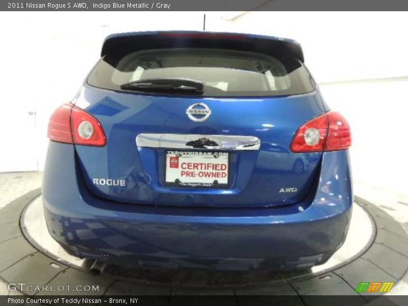 Indigo Blue Metallic / Gray 2011 Nissan Rogue S AWD