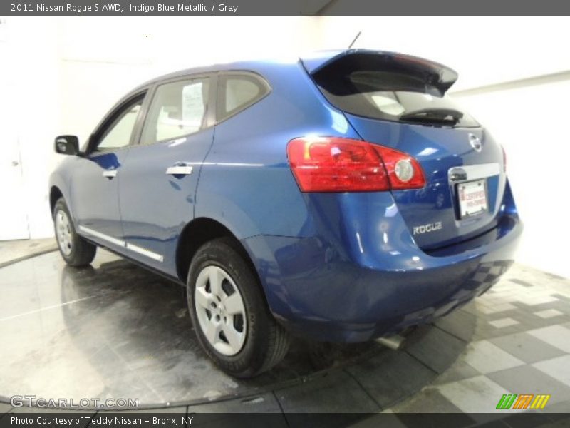 Indigo Blue Metallic / Gray 2011 Nissan Rogue S AWD