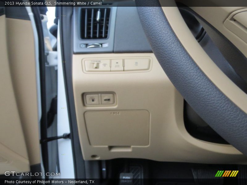 Shimmering White / Camel 2013 Hyundai Sonata GLS