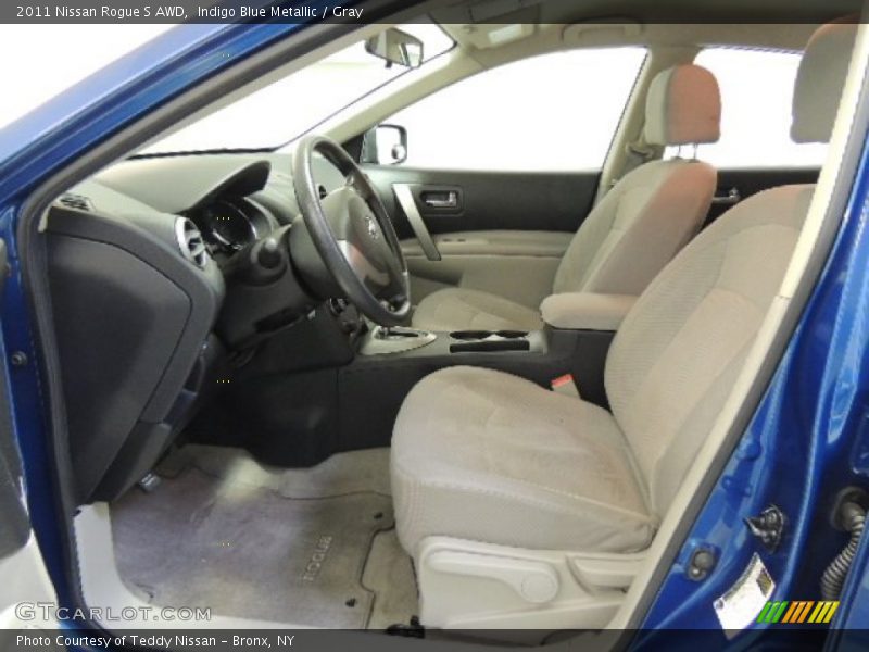 Indigo Blue Metallic / Gray 2011 Nissan Rogue S AWD