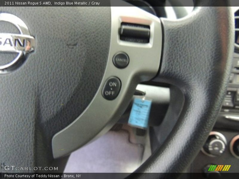 Indigo Blue Metallic / Gray 2011 Nissan Rogue S AWD