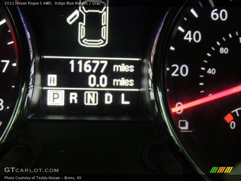 Indigo Blue Metallic / Gray 2011 Nissan Rogue S AWD