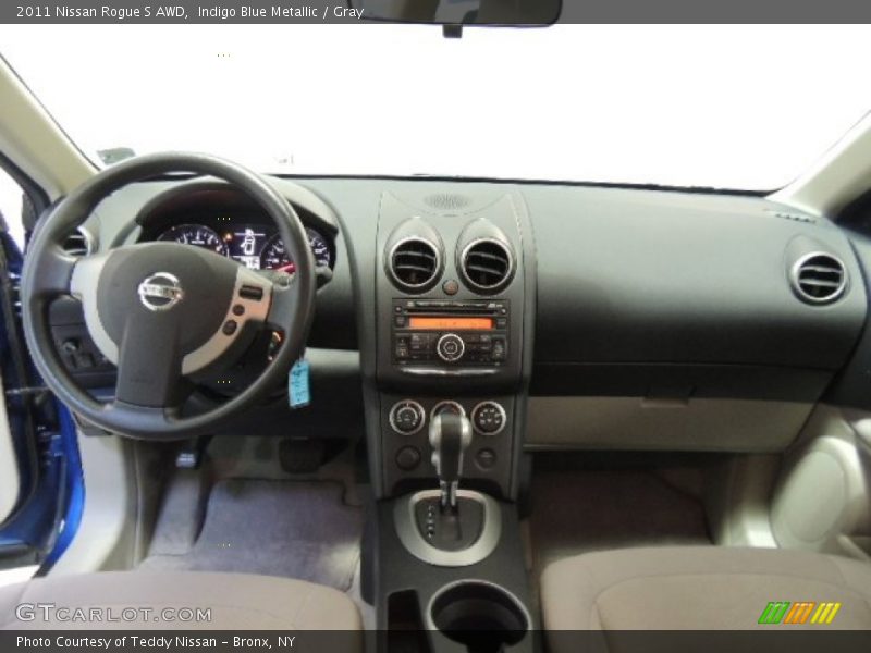 Indigo Blue Metallic / Gray 2011 Nissan Rogue S AWD