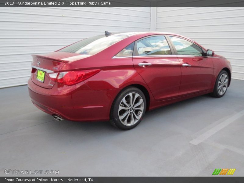 Sparkling Ruby / Camel 2013 Hyundai Sonata Limited 2.0T