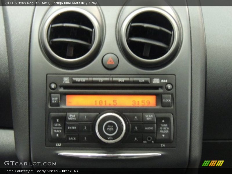 Indigo Blue Metallic / Gray 2011 Nissan Rogue S AWD