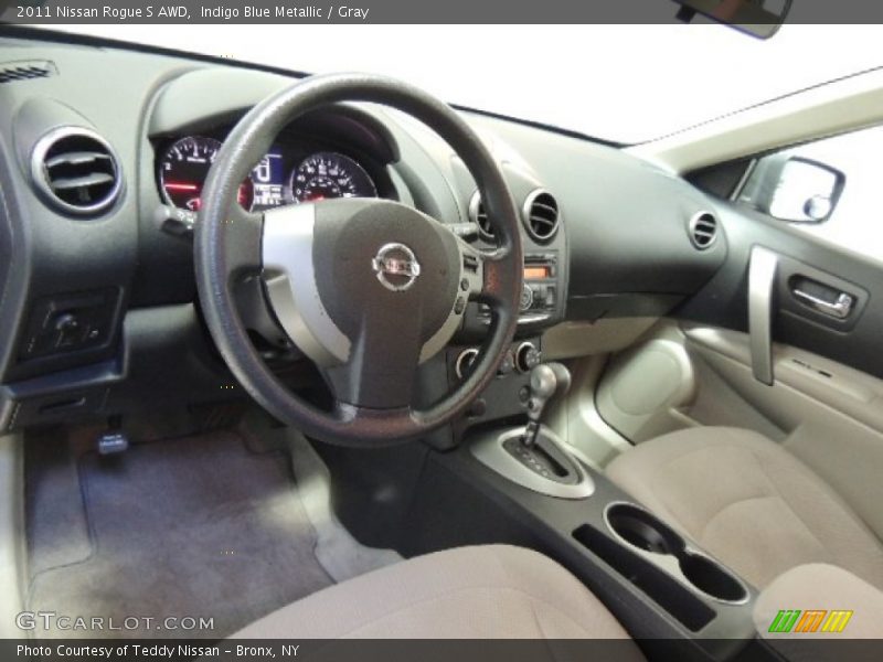 Indigo Blue Metallic / Gray 2011 Nissan Rogue S AWD