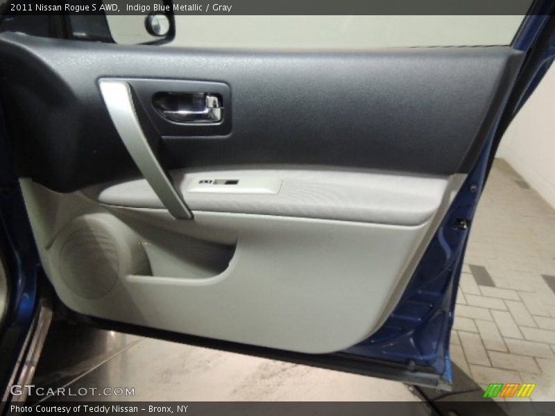 Indigo Blue Metallic / Gray 2011 Nissan Rogue S AWD