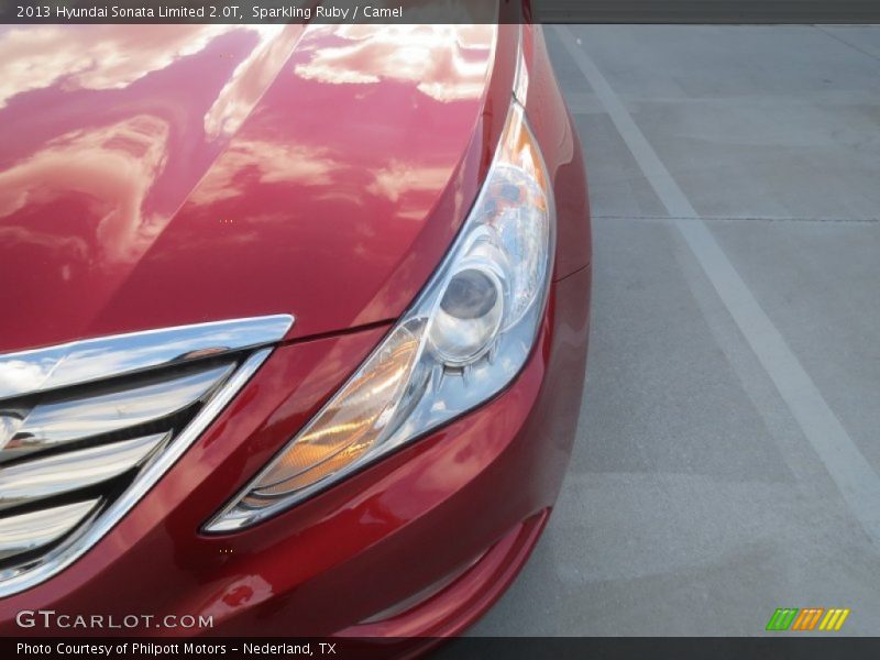 Sparkling Ruby / Camel 2013 Hyundai Sonata Limited 2.0T