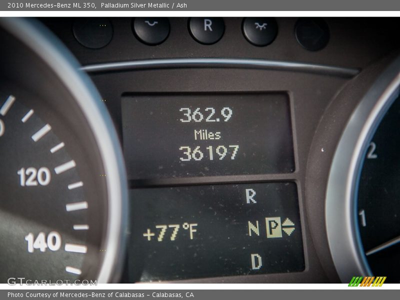 Palladium Silver Metallic / Ash 2010 Mercedes-Benz ML 350