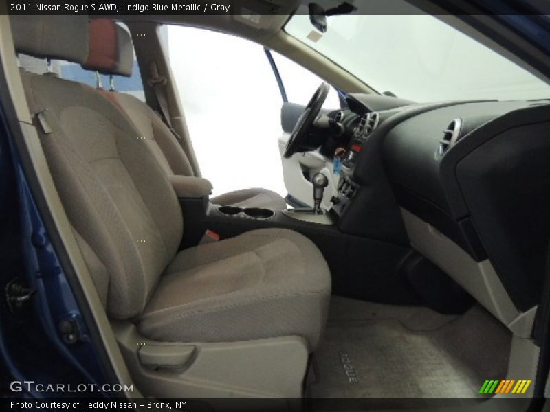 Indigo Blue Metallic / Gray 2011 Nissan Rogue S AWD