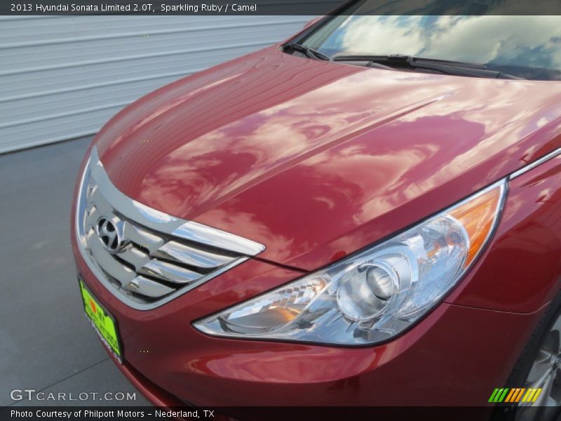 Sparkling Ruby / Camel 2013 Hyundai Sonata Limited 2.0T