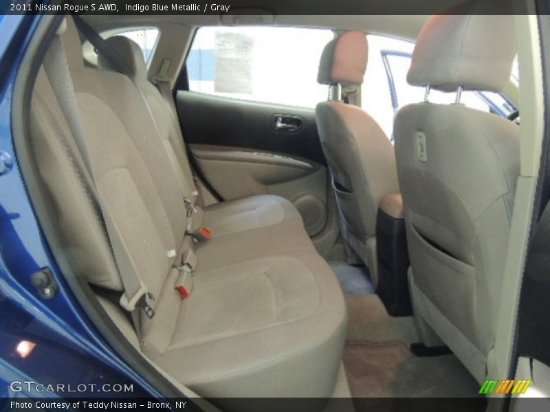 Indigo Blue Metallic / Gray 2011 Nissan Rogue S AWD