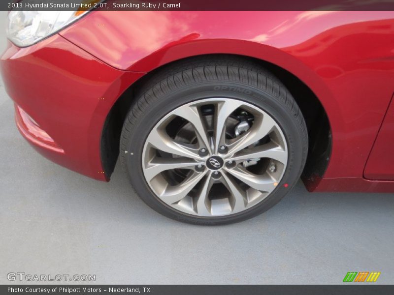 Sparkling Ruby / Camel 2013 Hyundai Sonata Limited 2.0T