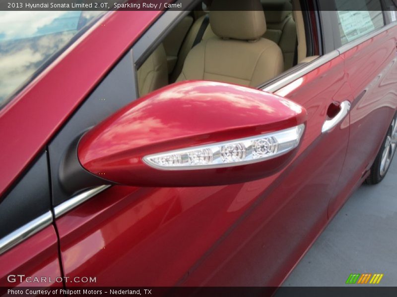 Sparkling Ruby / Camel 2013 Hyundai Sonata Limited 2.0T