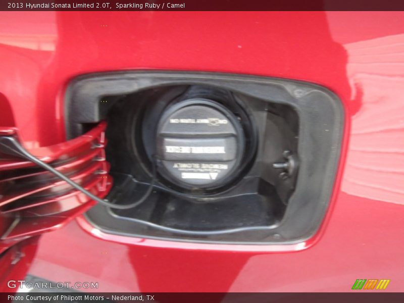 Sparkling Ruby / Camel 2013 Hyundai Sonata Limited 2.0T