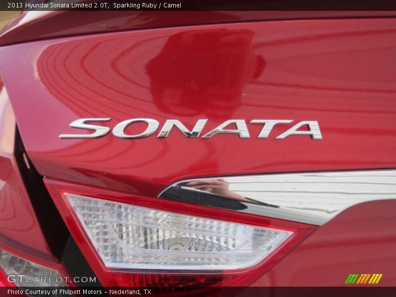 Sparkling Ruby / Camel 2013 Hyundai Sonata Limited 2.0T
