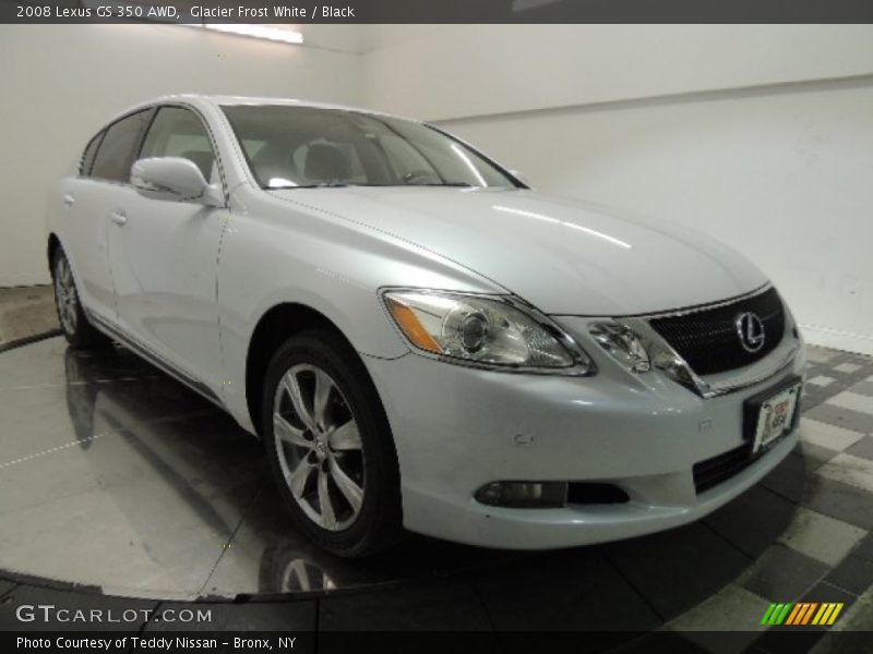 Glacier Frost White / Black 2008 Lexus GS 350 AWD