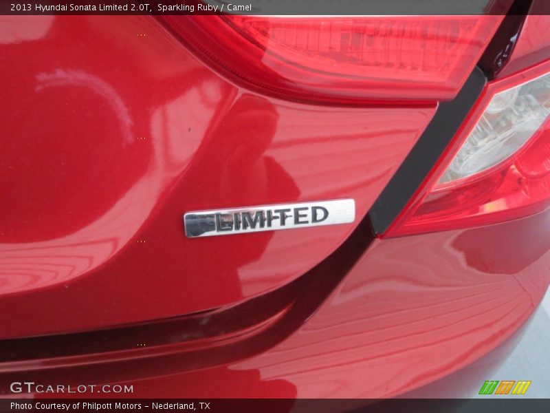 Sparkling Ruby / Camel 2013 Hyundai Sonata Limited 2.0T