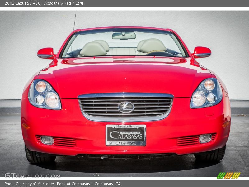 Absolutely Red / Ecru 2002 Lexus SC 430