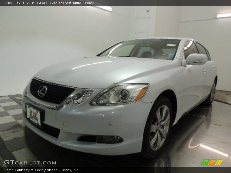 Glacier Frost White / Black 2008 Lexus GS 350 AWD