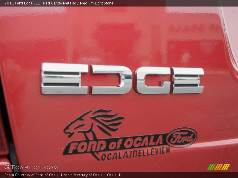 Red Candy Metallic / Medium Light Stone 2011 Ford Edge SEL