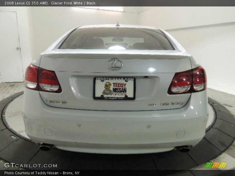 Glacier Frost White / Black 2008 Lexus GS 350 AWD