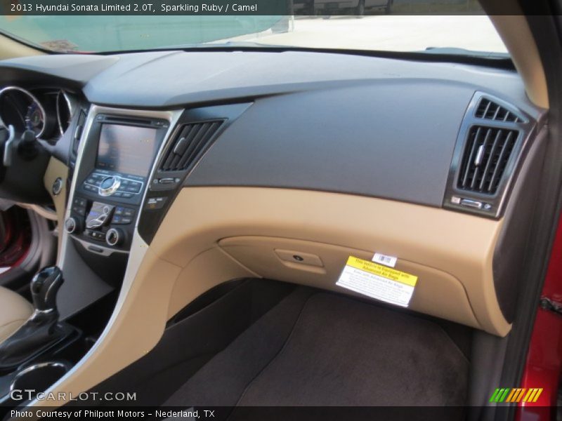 Sparkling Ruby / Camel 2013 Hyundai Sonata Limited 2.0T