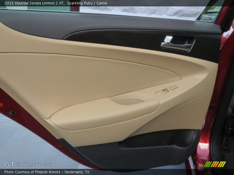 Sparkling Ruby / Camel 2013 Hyundai Sonata Limited 2.0T