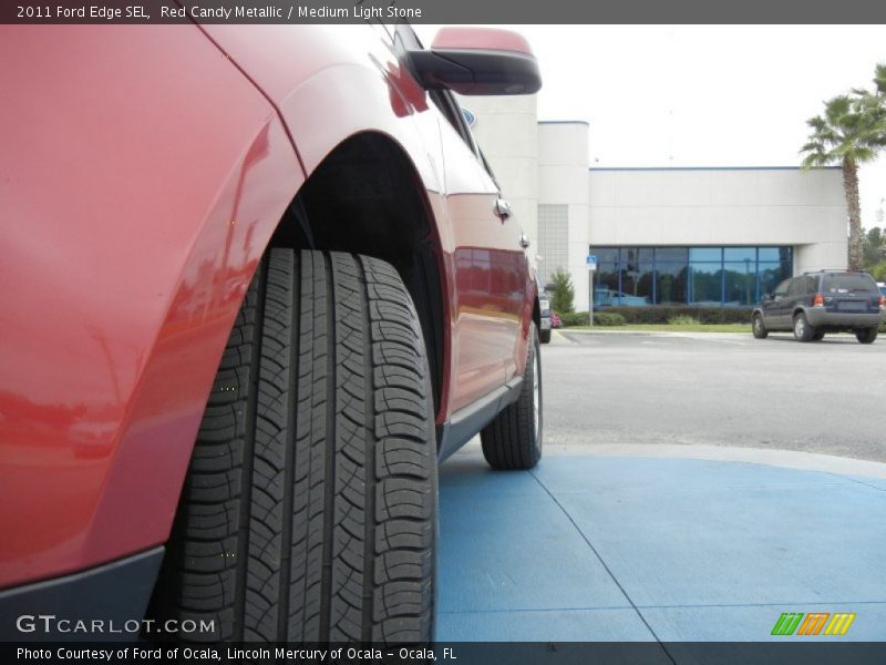 Red Candy Metallic / Medium Light Stone 2011 Ford Edge SEL