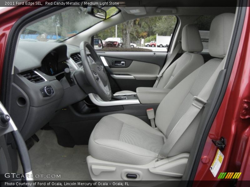 Red Candy Metallic / Medium Light Stone 2011 Ford Edge SEL