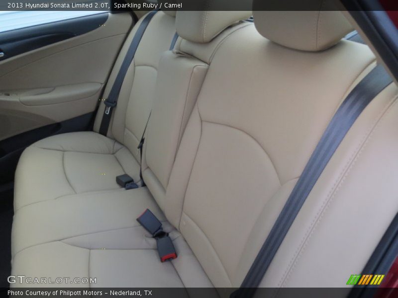 Sparkling Ruby / Camel 2013 Hyundai Sonata Limited 2.0T