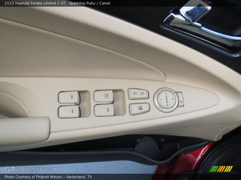 Sparkling Ruby / Camel 2013 Hyundai Sonata Limited 2.0T