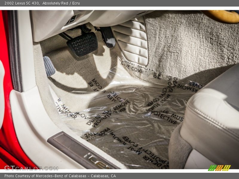 Absolutely Red / Ecru 2002 Lexus SC 430