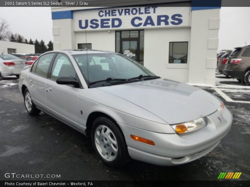 Silver / Gray 2001 Saturn S Series SL2 Sedan
