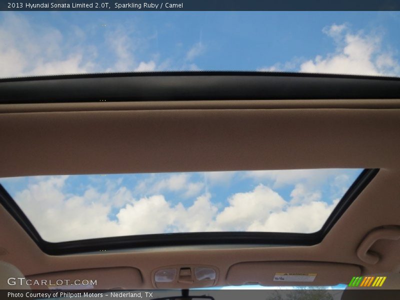 Sparkling Ruby / Camel 2013 Hyundai Sonata Limited 2.0T