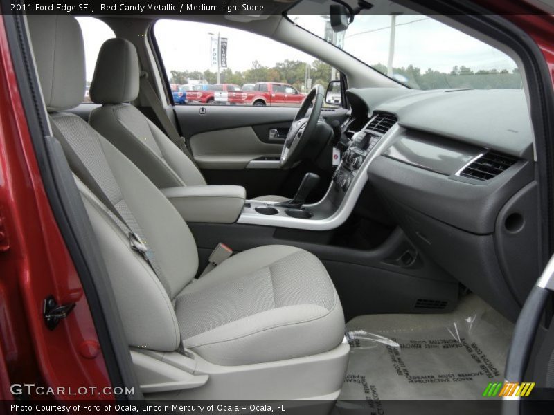Red Candy Metallic / Medium Light Stone 2011 Ford Edge SEL