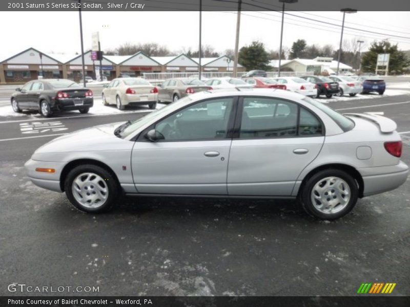Silver / Gray 2001 Saturn S Series SL2 Sedan