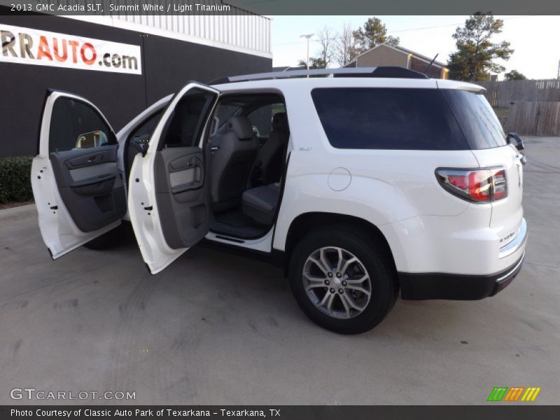 Summit White / Light Titanium 2013 GMC Acadia SLT