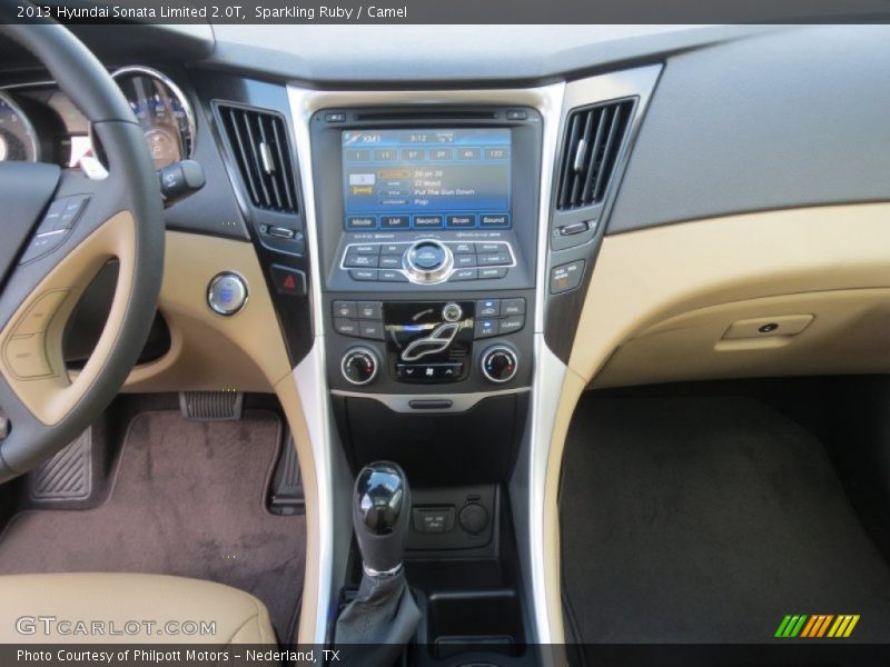 Sparkling Ruby / Camel 2013 Hyundai Sonata Limited 2.0T