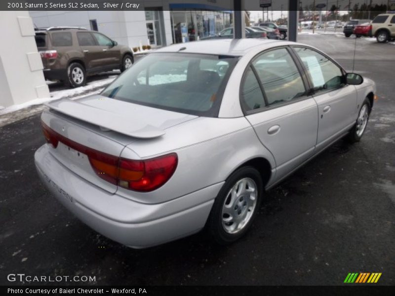 Silver / Gray 2001 Saturn S Series SL2 Sedan